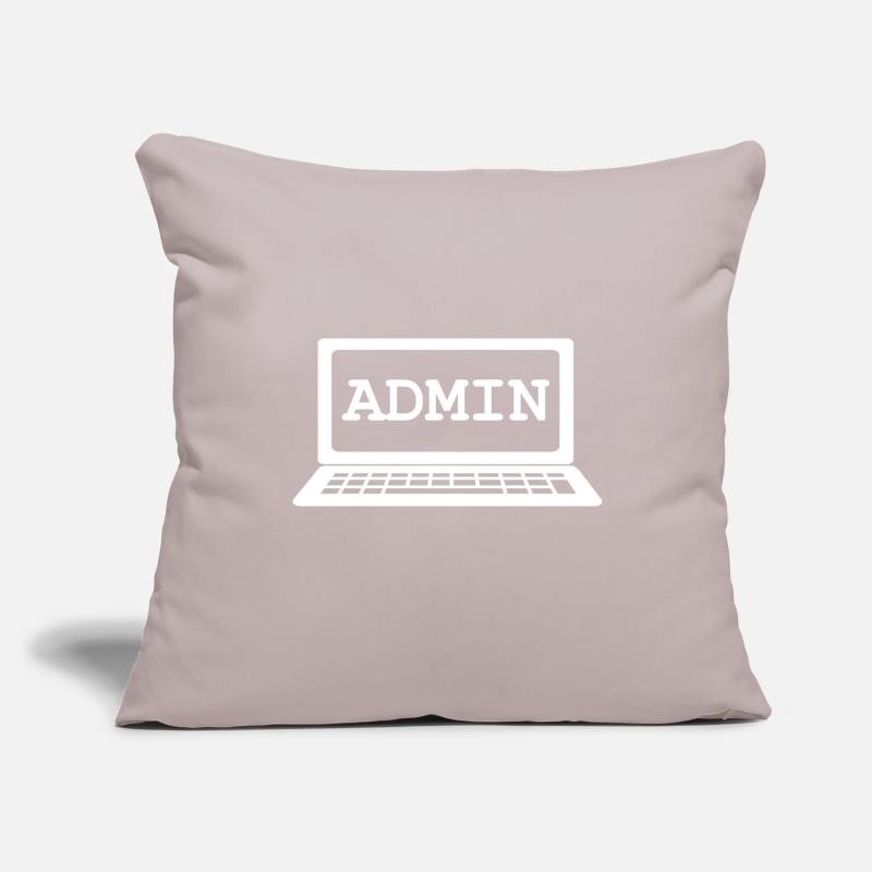 Admin Admin IT Housse de coussin décorative 45 x 45 cm