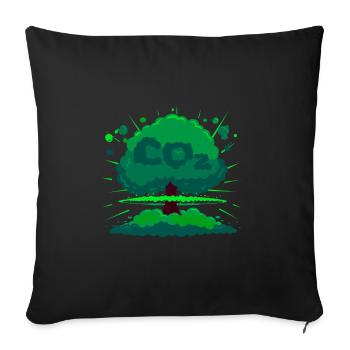 Bombe d'oxygène - Housse de coussin décorative 45 x 45 cm - noir - Devant