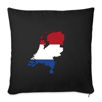 Netherland - Sofa pillowcase 17,3'' x 17,3'' (45 x 45 cm) - black - Front