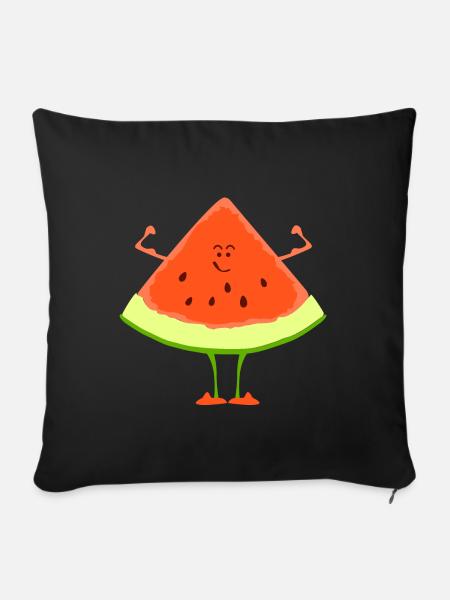 Mr. Melon - Sofakissenbezug 45 x 45 cm - Schwarz