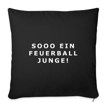 New Kids - Feuerball - Sofakissenbezug 45 x 45 cm - Schwarz - Vorne
