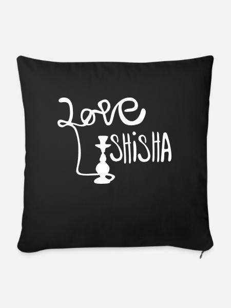 shisha - Sofakissenbezug 45 x 45 cm - Schwarz