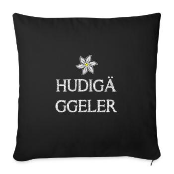 Hudigäggeler I Ländlermusik I Schwiizer Folk Music - Sofa pillowcase 17,3'' x 17,3'' (45 x 45 cm) - black - Front