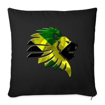 Jamaika - Sofakissenbezug 45 x 45 cm - Schwarz - Vorne