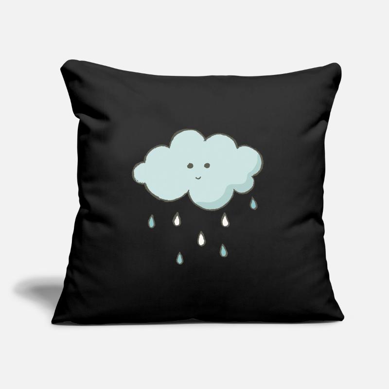 Cloud with raindrops rain cloud gift Sofa pillowcase 17,3'' x 17,3'' (45 x 45 cm)