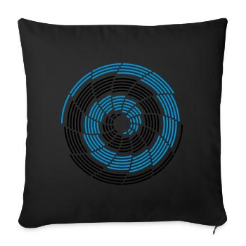 Stroke Galaxy - Sofa pillowcase 17,3'' x 17,3'' (45 x 45 cm) - black - Front