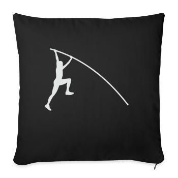 Athlétisme - Housse de coussin décorative 45 x 45 cm - noir - Devant