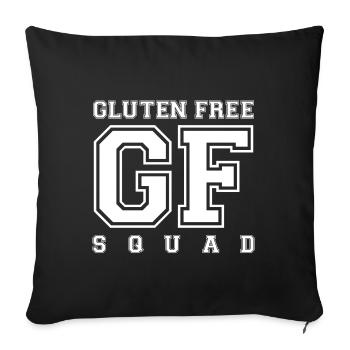 GLUTEN FREE SQUAD (w) - Sofakissenbezug 45 x 45 cm - Schwarz - Vorne