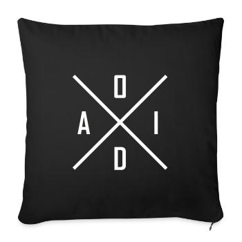 Oida - Bavarian, Bavaria, Munich, Minga, gift - Sofa pillowcase 17,3'' x 17,3'' (45 x 45 cm) - black - Front