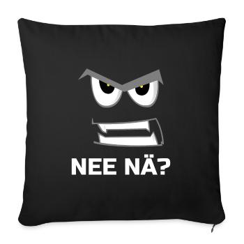 Nee Nä - Sofa pillowcase 17,3'' x 17,3'' (45 x 45 cm) - black - Front