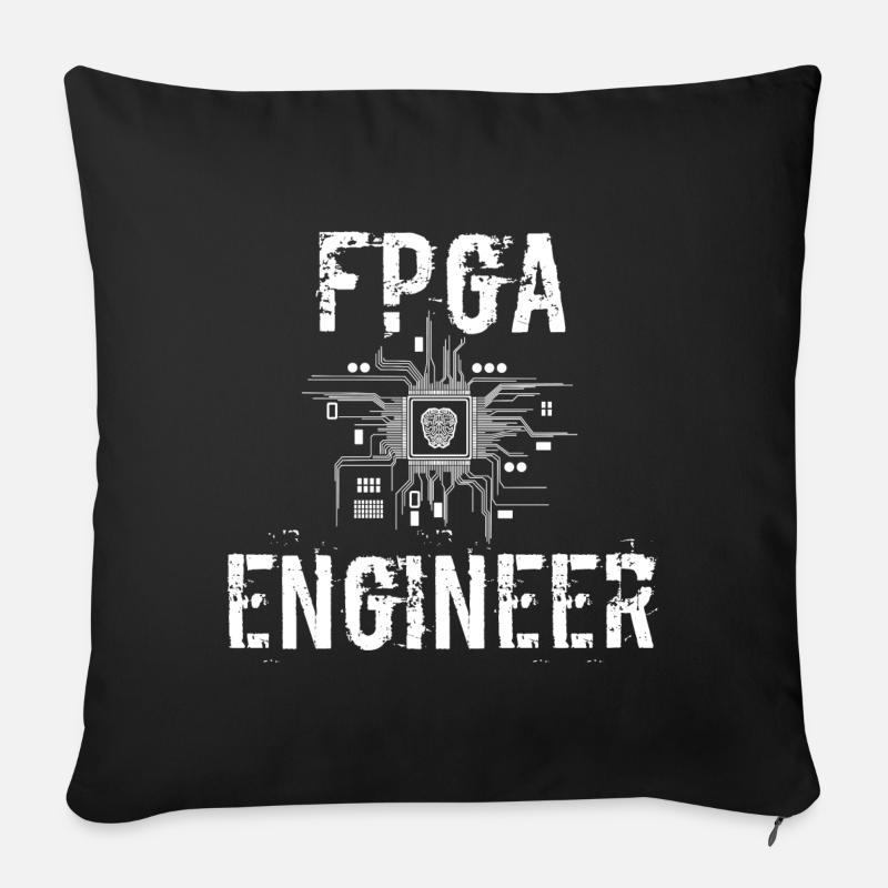 FPGA Ingenieur - Sofakissenbezug 45 x 45 cm - Schwarz