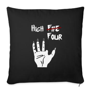 High Five Four - Zombie Hand Halloween Gift - Sofa pillowcase 17,3'' x 17,3'' (45 x 45 cm) - black - Front