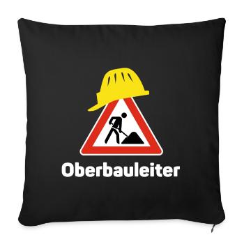 Senior Site Manager - Sofa pillowcase 17,3'' x 17,3'' (45 x 45 cm) - black - Front