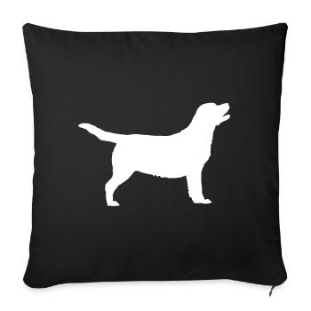 Labrador - Sofakissenbezug 45 x 45 cm - Schwarz - Vorne