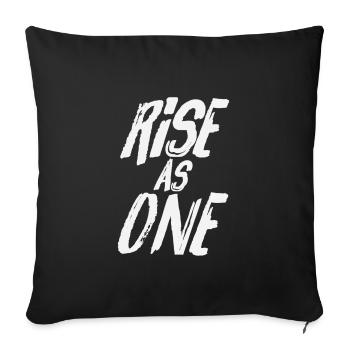 Rise as one - Sofakissenbezug 45 x 45 cm - Schwarz - Vorne