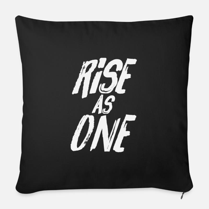Rise as one - Sofakissenbezug 45 x 45 cm - Schwarz