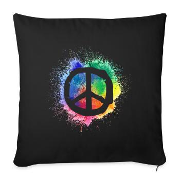 Peace Sign World Peace Peace Symbol Peace - Sofa pillowcase 17,3'' x 17,3'' (45 x 45 cm) - black - Front
