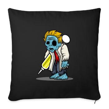 Doctor Zombie HARIZ Halloween horror scary - Sofa pillowcase 17,3'' x 17,3'' (45 x 45 cm) - black - Front