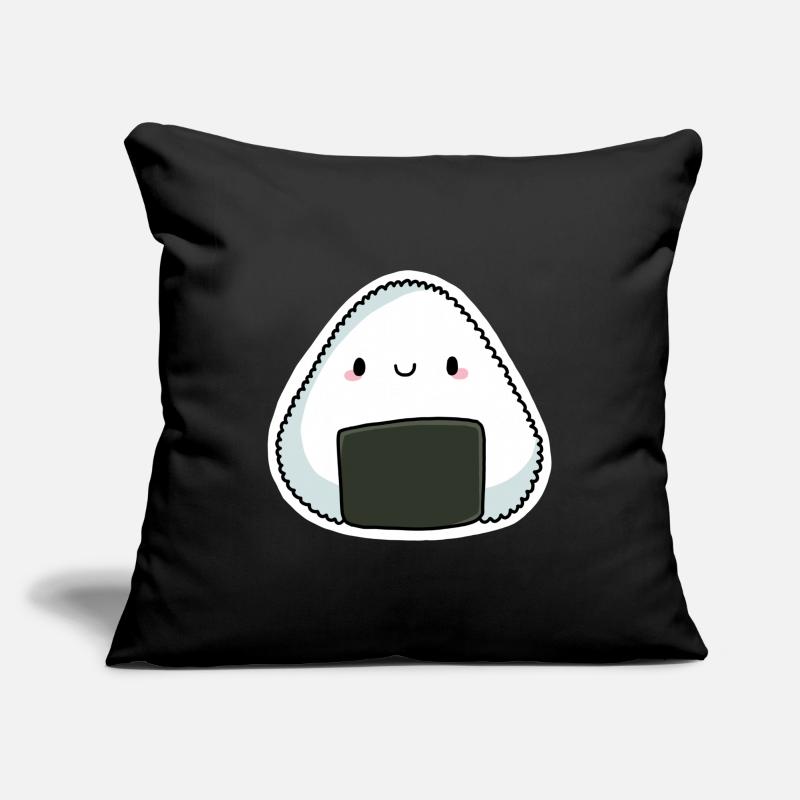 Chibi onigiri Housse de coussin décorative 45 x 45 cm