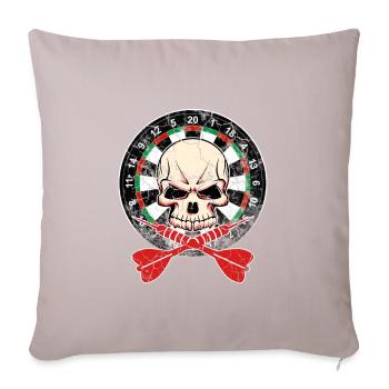 Fléchettes de fléchettes cadeau fléchettes flèche de lance crâne - Housse de coussin décorative 45 x 45 cm - taupe clair - Devant