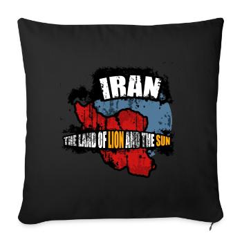 Iran. Teheran - Sofakissenbezug 45 x 45 cm - Schwarz - Vorne