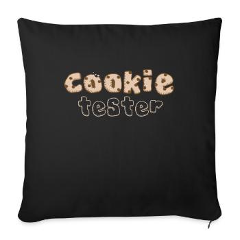 Weihnachten Kekse Cookie - Sofakissenbezug 45 x 45 cm - Schwarz - Vorne