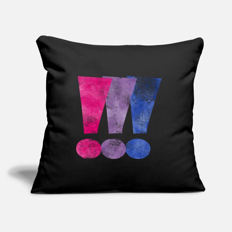 Bisexual Pride Exclamation Points Sofa pillowcase 17,3'' x 17,3'' (45 x 45 cm)