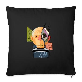 Pablo - Sofa pillowcase 17,3'' x 17,3'' (45 x 45 cm) - black - Front