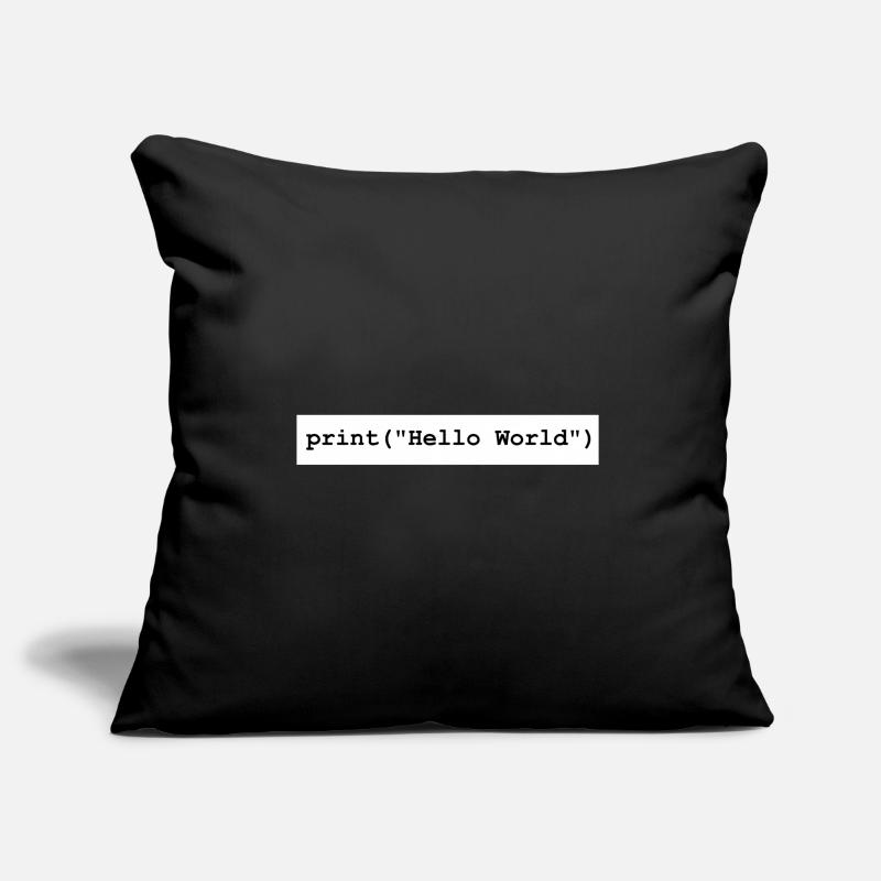 Hello World Python developer program gift Sofa pillowcase 17,3'' x 17,3'' (45 x 45 cm)