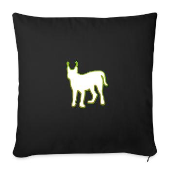 lynx - Housse de coussin décorative 45 x 45 cm - noir - Devant
