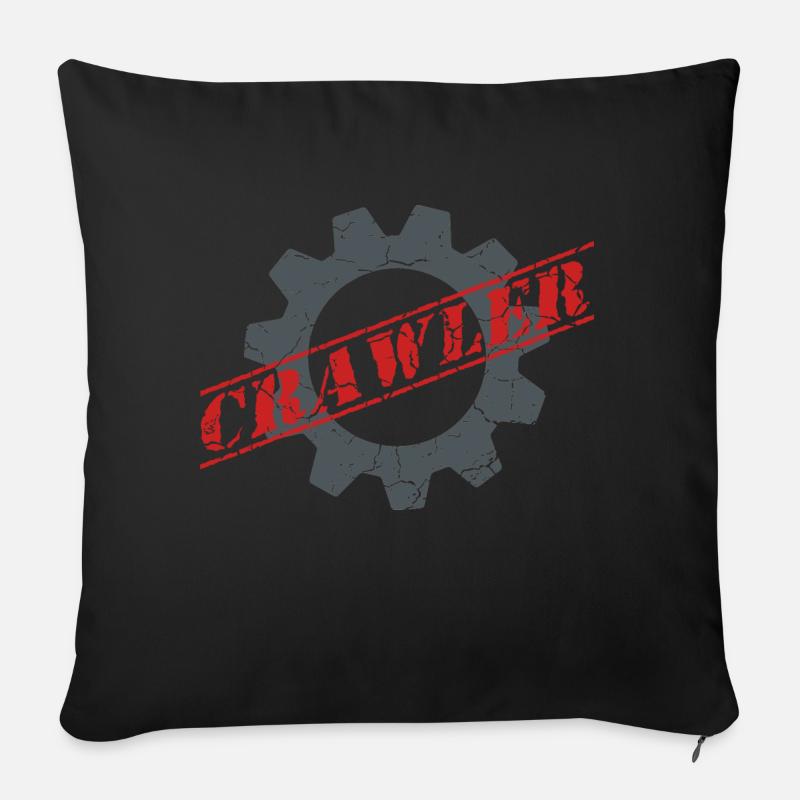 Crawler - Sofakissenbezug 45 x 45 cm - Schwarz