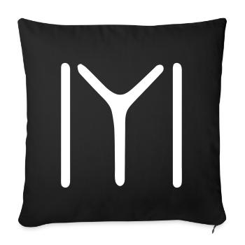 Türk IYI Kayi Boyu - Housse de coussin décorative 45 x 45 cm - noir - Devant
