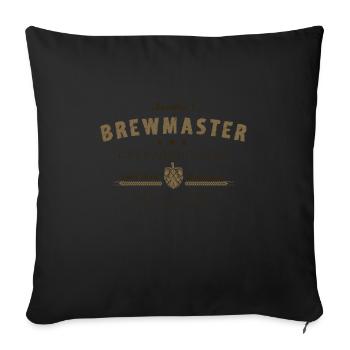 No. 1 Master Brewer Craft Beer Hops Malt Gift - Sofa pillowcase 17,3'' x 17,3'' (45 x 45 cm) - black - Front