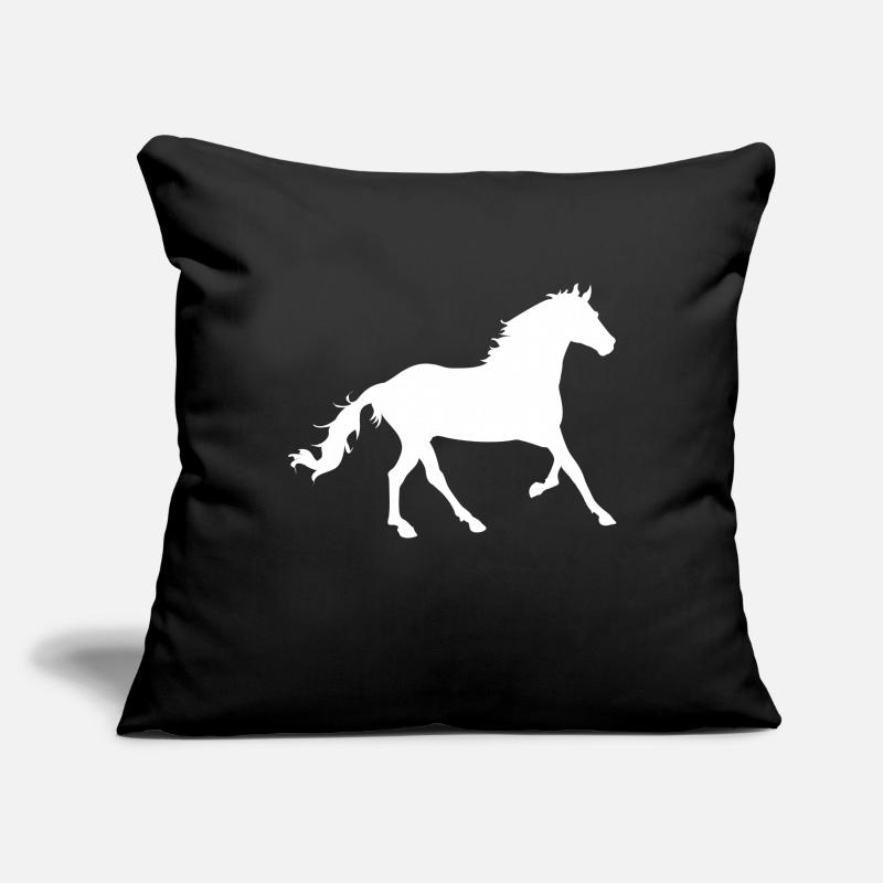 cheval Housse de coussin décorative 45 x 45 cm