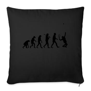 evolution Tennis - Sofakissenbezug 45 x 45 cm - Schwarz - Vorne
