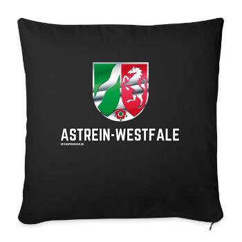 Astrein-Westfale NRW Design - Sofakissenbezug 45 x 45 cm - Schwarz - Vorne