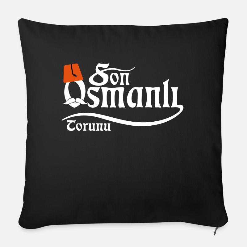 Son Osmanli Torunu - Sofakissenbezug 45 x 45 cm - Schwarz