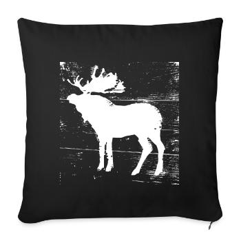 Moose - Sofa pillowcase 17,3'' x 17,3'' (45 x 45 cm) - black - Front