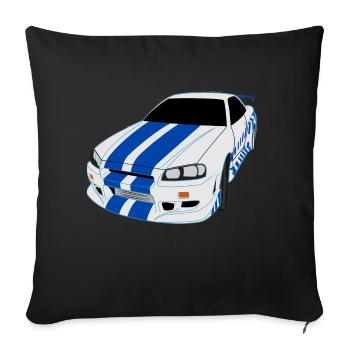 Auto tunning - Housse de coussin décorative 45 x 45 cm - noir - Devant