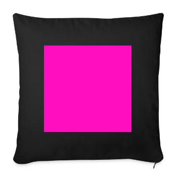 Pink Background Texture Customize Template - Sofa pillowcase 17,3'' x 17,3'' (45 x 45 cm) - black - Front