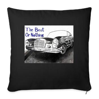 The best or nothing - Sofa pillowcase 17,3'' x 17,3'' (45 x 45 cm) - black - Front