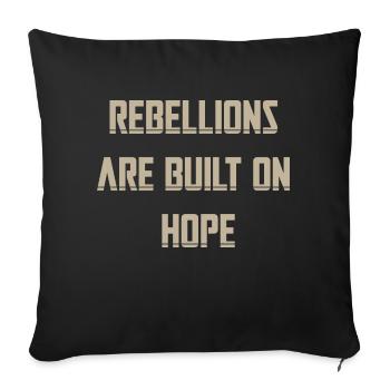 rébellions propriété - Housse de coussin décorative 45 x 45 cm - noir - Devant
