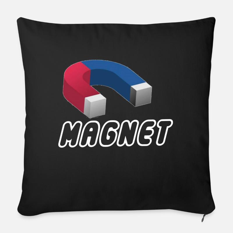 Magnet - Sofakissenbezug 45 x 45 cm - Schwarz