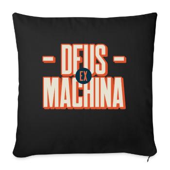 Deus ex machina - Sofakissenbezug 45 x 45 cm - Schwarz - Vorne