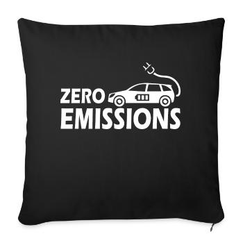Electric Car E-mobility Hybrid - Housse de coussin décorative 45 x 45 cm - noir - Devant