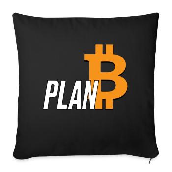 Bitcoin btc Blockchain spruch männer design - Sofakissenbezug 45 x 45 cm - Schwarz - Vorne