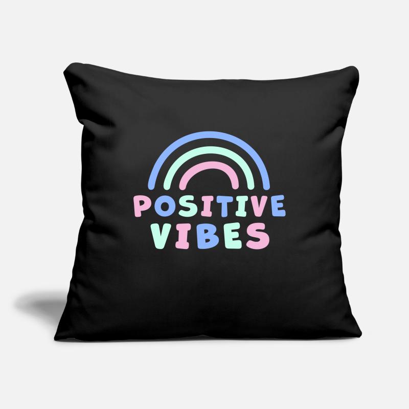 ONDES POSITIVES Housse de coussin décorative 45 x 45 cm