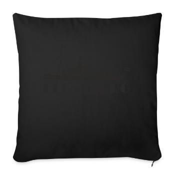 Alexandra Flensburg, saloon steamer Flensburg - Sofa pillowcase 17,3'' x 17,3'' (45 x 45 cm) - black - Front