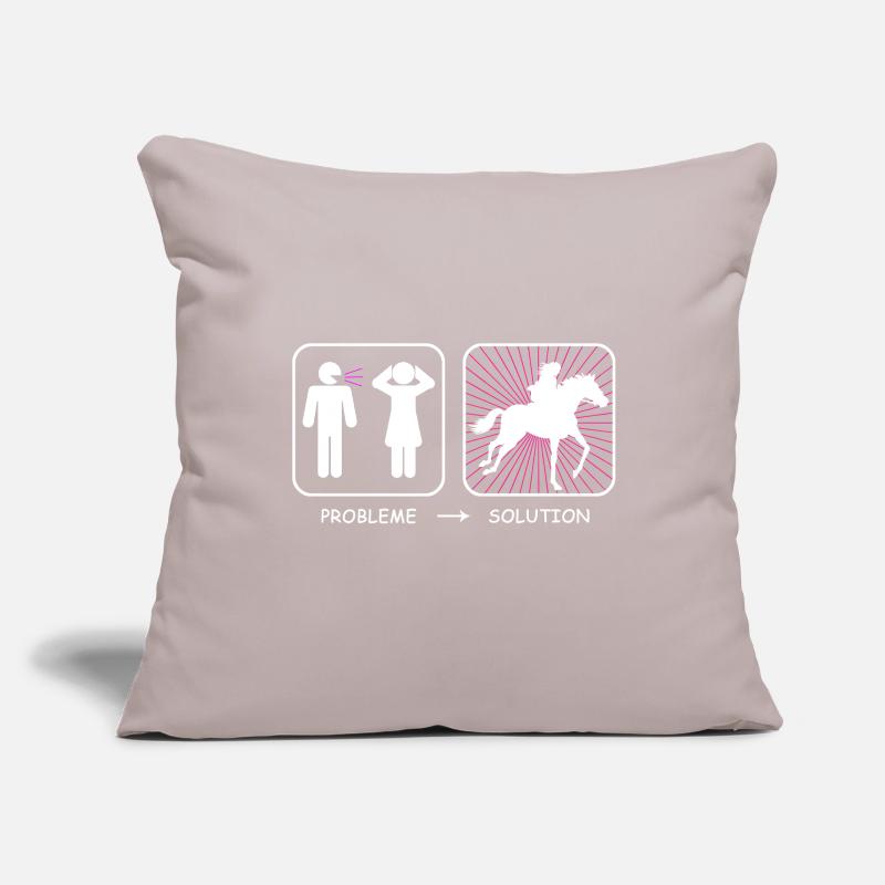 Problème? Solution Housse de coussin décorative 45 x 45 cm
