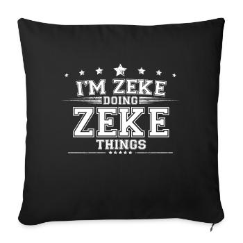 Zeke - Sofa pillowcase 17,3'' x 17,3'' (45 x 45 cm) - black - Front